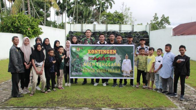 Pasiops Kodim 0108/Agara Lepas Kontingen Karate Piala Pangdam IM Tahun 2023