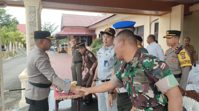 Wakili Dandim 0117/Atam, Pasi Ops Ikuti Apel Gelar Pasukan Operasi Zebra Seulawah 2023