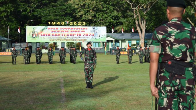 Komandan Kompi Bantuan Yonif 113/JS Bacakan Amanat Panglima Komando Daerah Militer Iskandar Muda (Pangdam IM).