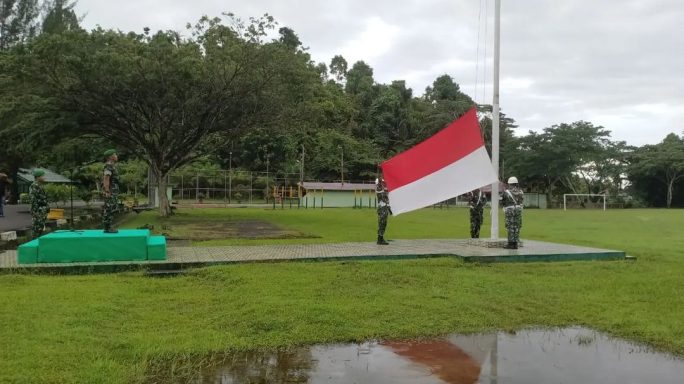 Kodim 0115/Simeulue Laksanakan Upacara Bendera Bulanan