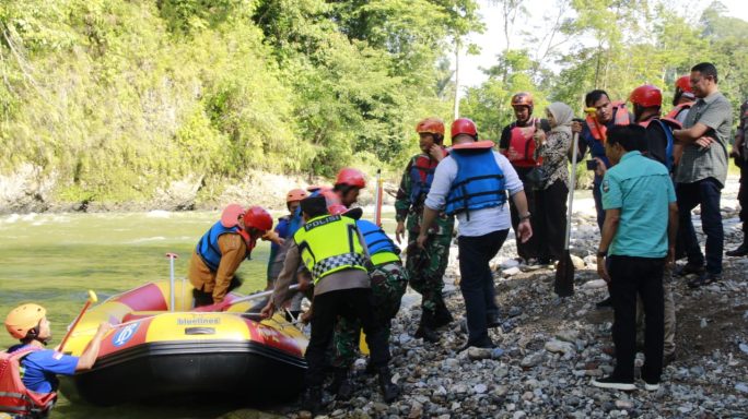 Pasiops Kodim 0108/Agara Bersama Tim Surve Venue PON XXI Aceh Sumut Dan Forkopimda Tinjau Lokasi Arung jeram