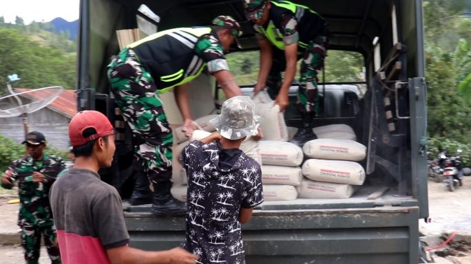 Kodim 0106 Aceh Tengah Bantu Bangunan untuk Rumah Anak Yatim Piatu di Desa Dedamar