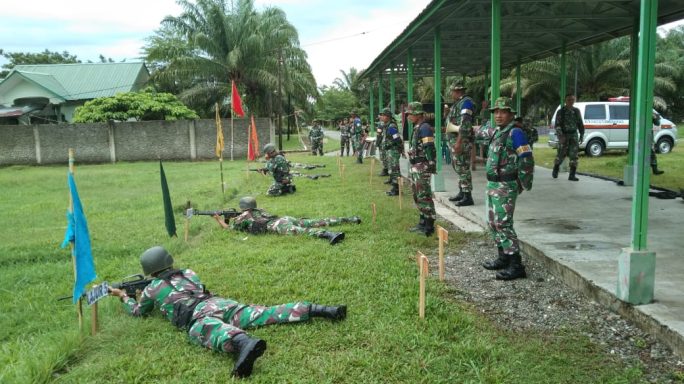 Prajurit Latihan Menembak, Dandim 0105/Abar : Utamakan Faktor Keamanan Dan Sinkronisasikan Nabitepi