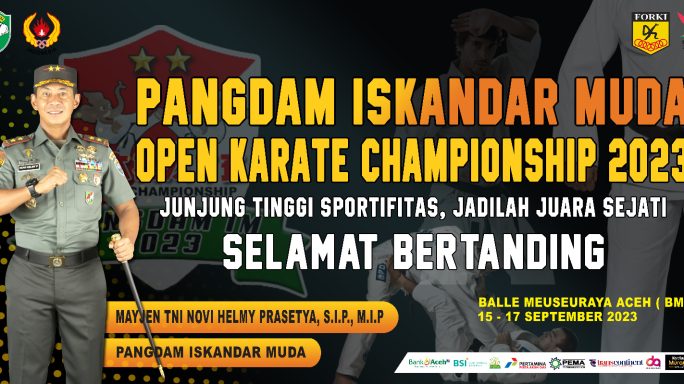 PANGDAM ISKANDAR MUDA OPEN KARATE CHAPIONSHIP 2023.