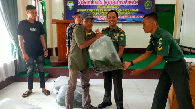 Kodim 0117/Aceh Tamiang Gelar Program Bakti Kemandirian Masyarakat Untuk Kembangkan Potensi Wilayah