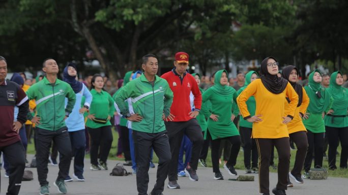 Kodam IM Gelar Bhakti Kesehatan dan olahraga bersama di seluruh wilayah Aceh dalam rangka HUT Ke 78 TNI tahun 2023.