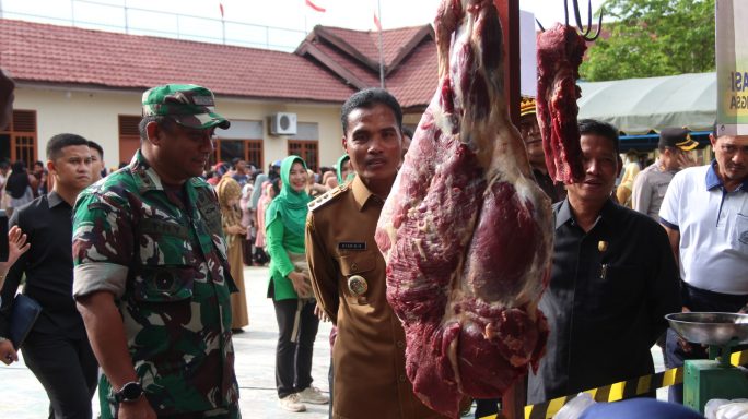 Pasar Murah Kembali Digelar Kodim 0104/Atim Dalam Rangka Meriahkan HUT TNI ke 78 Tahun 2023