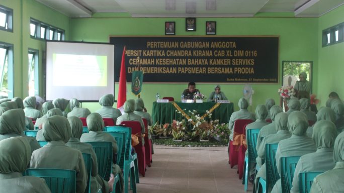 Dandim 0116/Nagan Raya Berikan Arahan Kepada Seluruh Anggota Persit Kartika Chandra Kirana Cabang XL