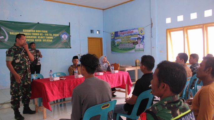 Selain Sasaran Fisik, Satgas TMMD Reguler ke 118 Kodim 0107/Aceh Selatan Juga Sasar Kegiatan Non Fisik