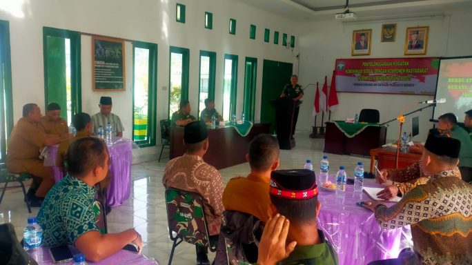 Kodim 0119/BM Gelar Komunikasi Sosial (Komsos) Dengan Komponen Masyarakat