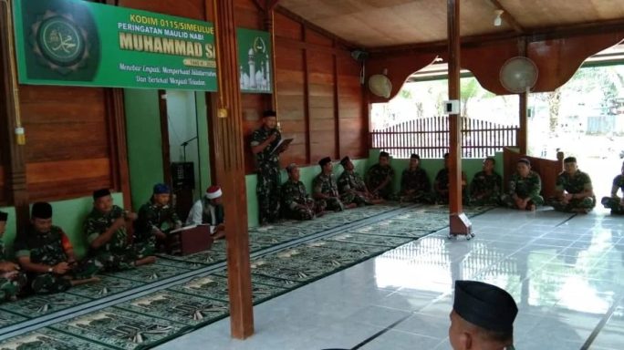 Kodim 0115/Simeulue Gelar Peringatan Maulid Nabi Muhammad SAW 1445 H/2023 M