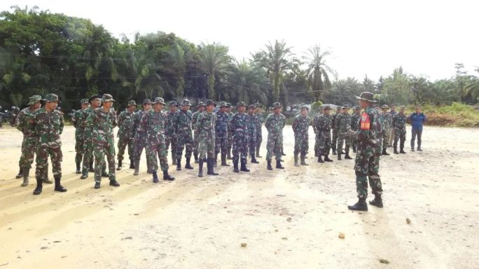 Sebelum Melaksanakan Kegiatan, Satgas TMMD Melaksanakan Apel Pagi