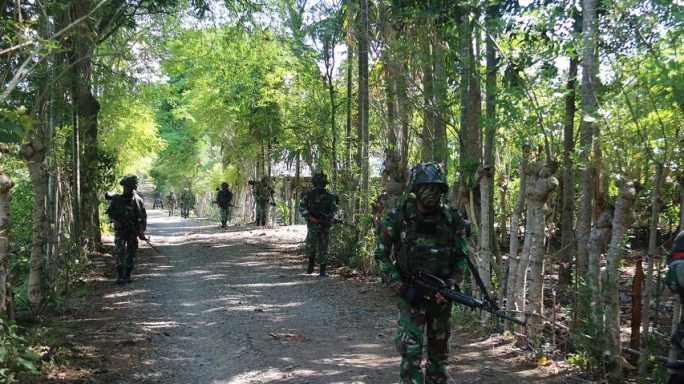 Yonif Raider 112/DJ Gelar Latihan Uji Siap Tempur Tingkat Peleton