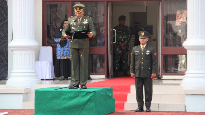 Kodim 0108/Agara Laksanakan Upacara Memperingati Hari Kesaktian Pancasila Di Lapangan Setdakab Agara