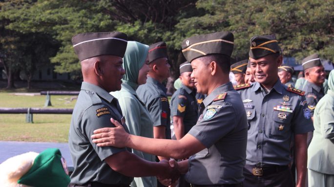 RINDAM ISKANDAR MUDA LAKSANAKAN UPACARA KENAIKAN PANGKAT