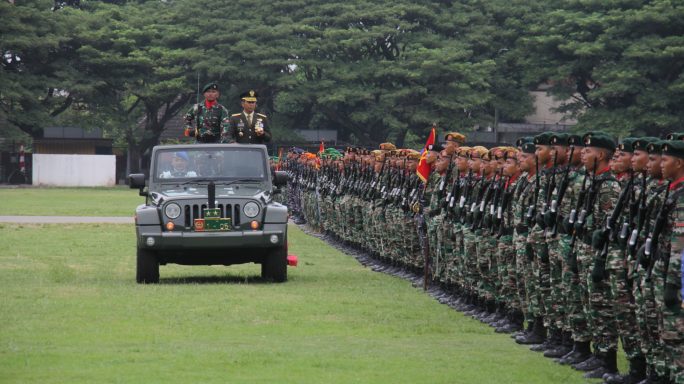 Upacara HUT TNI ke-78 Tahun 2023 di Kodam Iskandar Muda, “TNI Patriot NKRI Pengawal Demokrasi Untuk Indonesia Maju”