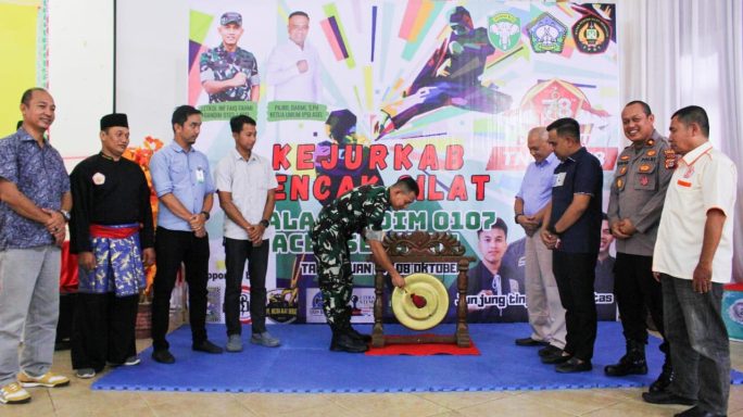 Kejuaraan Pencak Silat Piala Dandim 0107/Aceh Selatan Dalam Rangka HUT Ke 78 TNI Resmi di Gelar