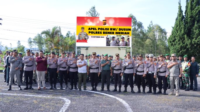 Kasdim 0119/BM Hadiri Apel Polisi RW