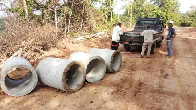 Agar Tahan Lama Satgas TMMD Kodim 0103/Aceh Utara Pasang Gorong Gorong di Sejumlah Titik