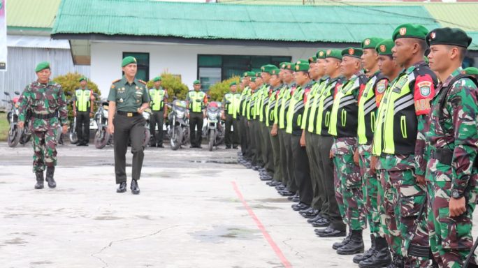 Jelang Pemilu, Kodim 0106/Ateng Gelar Apel Pasukan