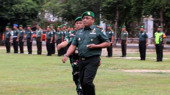 Kodim 0104/Atim Laksanakan Apel Gelar Pasukan Guna Kesiapan Pemilu Serentak Tahun 2024