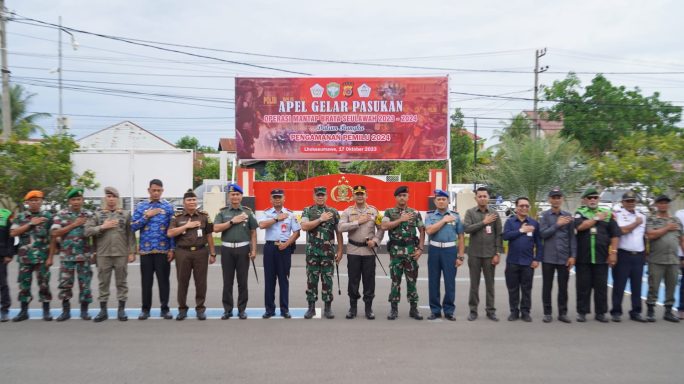 Sukseskan Pemilu, Danrem 011/LW Hadiri Apel Gelar Pasukan Operasi Mantap Brata Seulawah 2023.