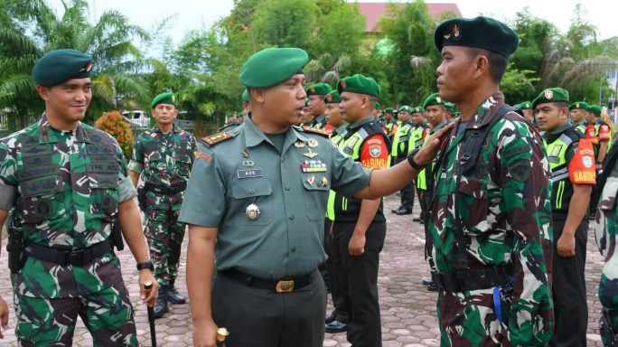 Hadapi Pemilu 2024, Yonif 113/JS Hadiri Apel Gelar Pasukan Kesiapan Materil dan Personel