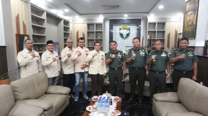 Kasdam IM Menerima Audiensi PW Pemuda Muhammadiyah Aceh