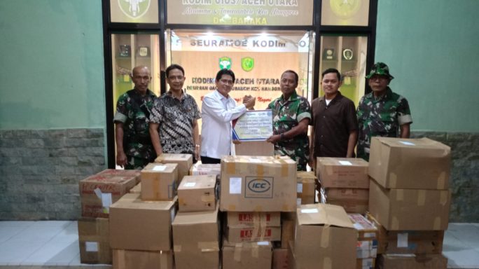 PGE salurkan Obat Obatan Ke Kodim 0103/Aceh Utara untuk kegiatan penutupan TMMD Reg 118
