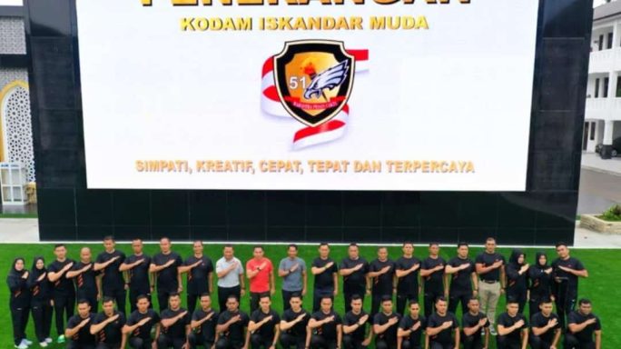 Pangdam IM Olahraga Bersama Personel Penerangan Kodam IM.