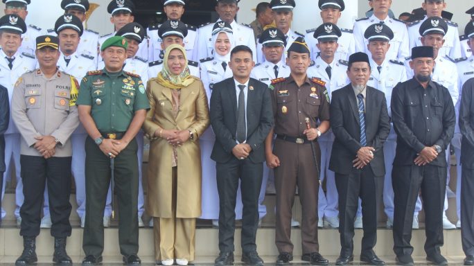 Dandim 0116/Nagan Raya Hadir Dalam Pelaksaksanaan Pelantikan Keuchik Gampong Periode 2023-2029