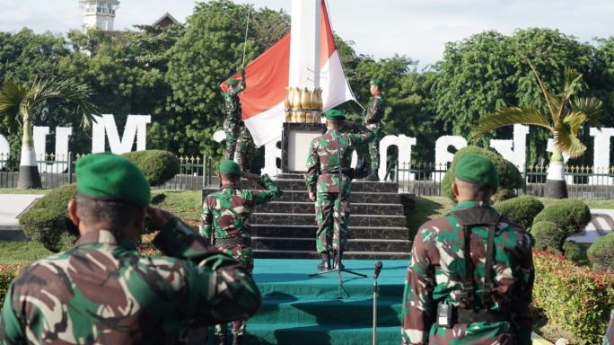 Upacara Peringatan Hari Sumpah Pemuda Ke-95 tahun 2023 di Kodam IM.