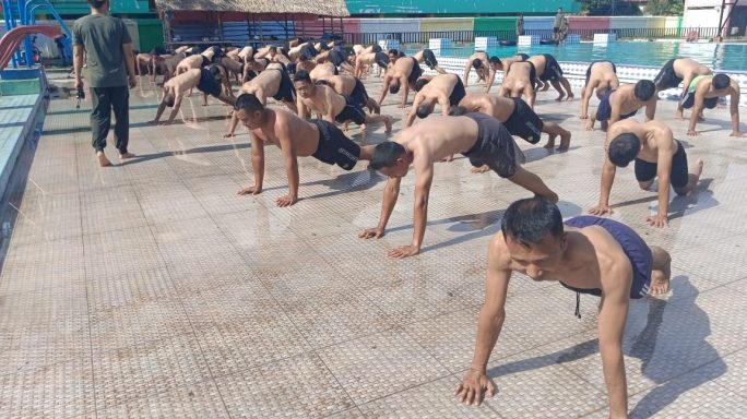 Semapta Periodik II kodim 0108/Agara Laksanakan Tes Renang