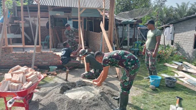 Kerja Tanpa Pamrih, Satgas TMMD Tetap Kerja Meski Hari Libur