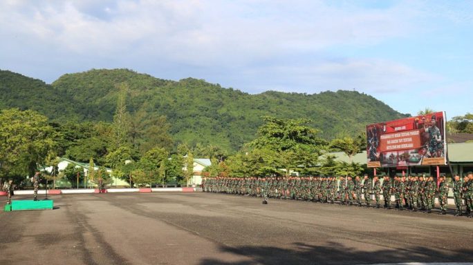 YONIF 112/DJ MELAKSANAKAN UPACARA PERINGATAN HARI SUMPAH PEMUDA