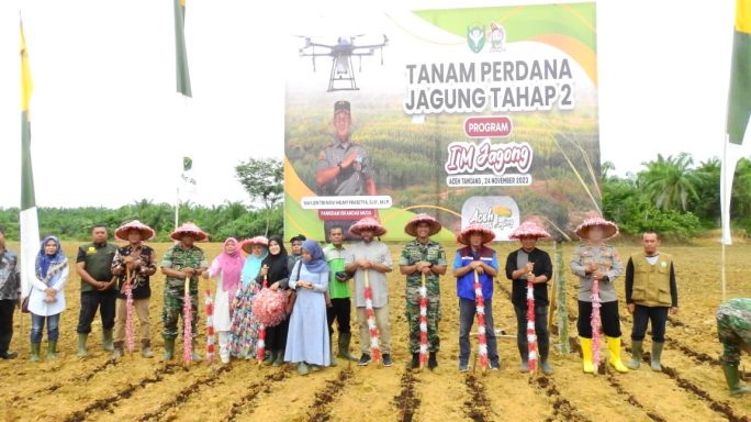 Penanaman Jagung Program “I’M Jagong” Tahap II Kembali Dilaksanakan di Kodim 0117/Aceh Tamiang