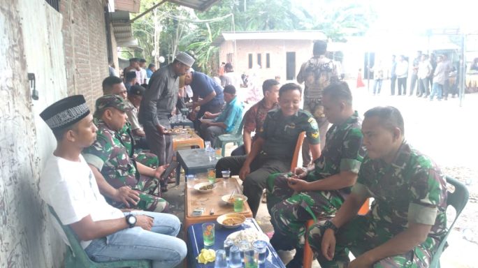 Pererat Silaturahmi Anggota Koramil 13/Bkt Hadiri Maulid Nabi Muhammad SAW.