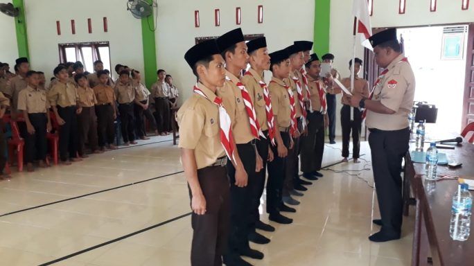 Danramil 07/Kejuruan Muda Melantik Pembina Pengurus Ka Kwharan Pramuka Gugus Depan