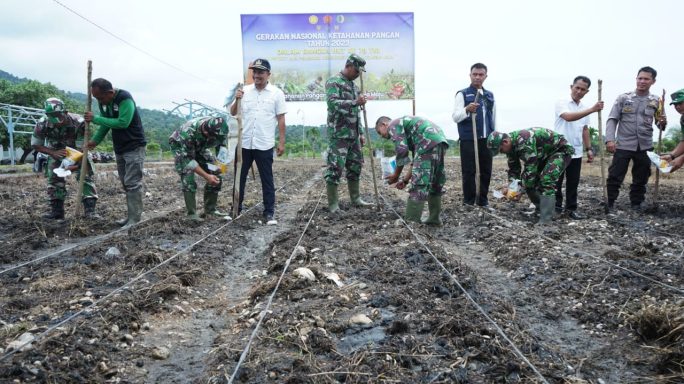 Kodim Abdya Bersama Sinergi Komponen Ikuti Virtual Gerakan Nasional Ketahanan Pangan 2023