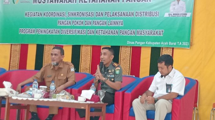 Dandim 0105/Abar Bersama Forkopimda Aceh Barat Musyawarah Terkait Ketahanan Pangan