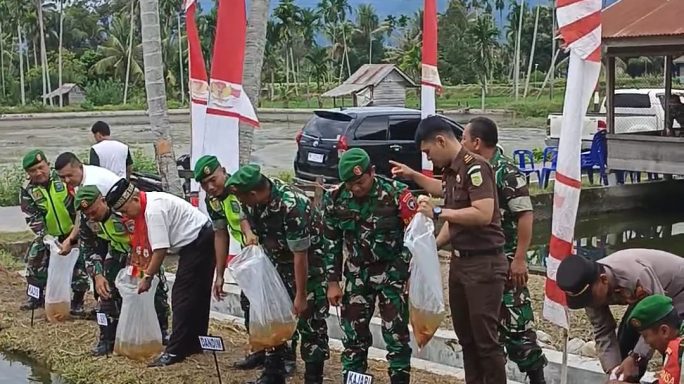 Kodim 0108/Agara Gelar Vidio Conference Dalam Rangka Gerakan Nasional Ketahanan Pangan Jajaran TNI