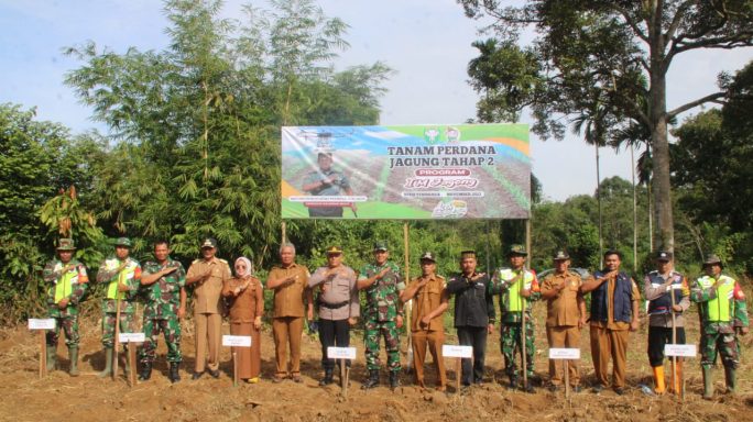 Kodim 0108/Agara Gelar Tanam Jagung Serentak Tahap II Program IM JAGONG