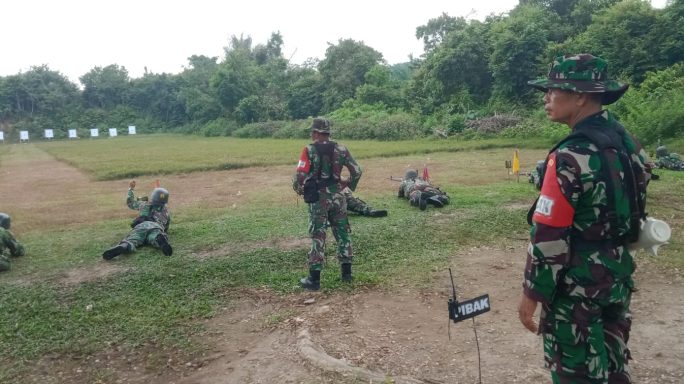Tingkatkan Kemampuan Prajurit, Kodim 0103/Aceh Utara Gelar Latihan Menembak TW lV 2023.