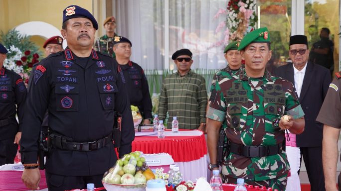 Pangdam IM Menghadiri HUT Brimob Polri Ke-78 di Mako Satbrimob Polda Aceh.