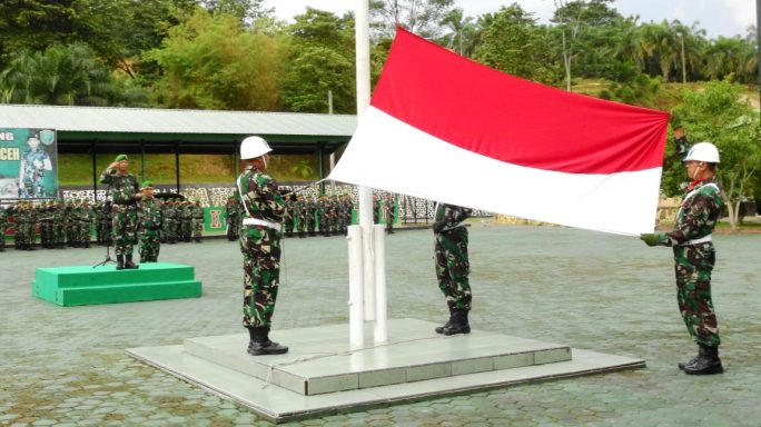 Pimpin Upacara 17-an, Dandim 0117/Aceh Tamiang Bacakan Amanat KASAD