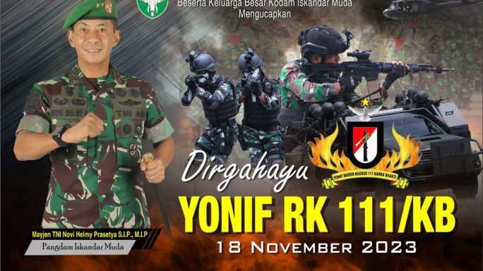 DIRGAHAYU YONIF 111/KB 18 NOVEMBER 2023