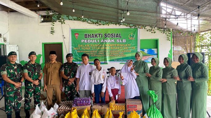 Dalam Rangka Peringati Dirgahayu Ke-70 Yonif 111/KB Gelar Bakti Sosial