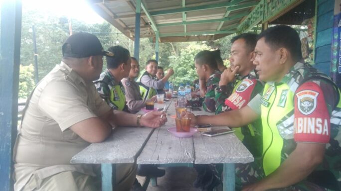 Tingkatkan Sinergitas Di Lapangan, Danposramil Leuser Laksanakan Komsos Dengan Muspika