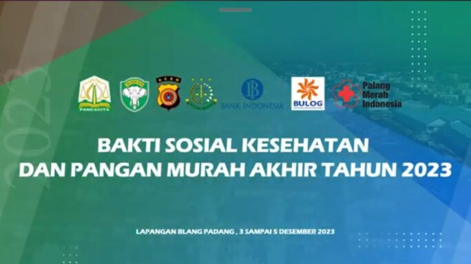 Kodam IM, Polda Aceh dan Pemerintah Provinsi Aceh Gelar Acara Bakti Sosial Kesehatan dan Pangan Murah Akhir Tahun 2023.