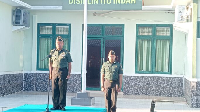 Kasdim 0105/Abar Pimpin Upacara Peringatan Hari Bela Negara Ke – 75 Tahun Sekaligus Membacakan Amanat Presiden RI